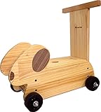 日本国内生産 ワンちゃん乗用車《手づくり木のおもちゃＨＵＧ ＨＵＧ(はぐはぐ）》