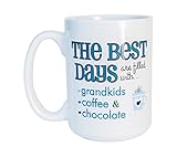 Grandkids Coffee and Chocolate 14 ounce Ceramic Coffee Mug by The Grandparent Gift Co. [並行輸入品]