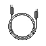 USB Type C to Type C ケーブル 0.5m 60W/3A急速充電 iPhone 16 充電ケーブル 高速データ転送 高耐久ナイロン USB C to USB C iPhone 16/15/Pro/Plus/ProMax/MacBook/iPad Pro/Air/Galaxy/Xperia/Pixel等タイプC機種対応(0.5m、ブラック)