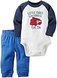 カーターズ Carter's ボディスーツ パンツ 2点セット 2-Piece Bodysuit & Pant Set NB (50-55cm)