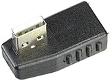 エスエスエーサービス　USB A変換コネクタ (Aメス/Aオス L型下向き)