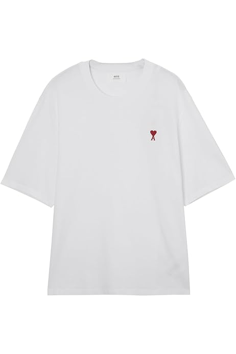 Amazon | [アミ] クルーネックTシャツ Lサイズ RED AMI DE COEUR  