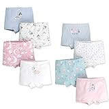 [Hapipana] 女の子 ボクサーショーツ 8点セット 女児 キッズ ショーツ 下着 綿 レース 通気 パンツ 子供服 短パン ガールズ ジュニア 幼児 小学生 弾力性 ライクラ 100 110 120 130 140 150 (月·王女·兎, 140)