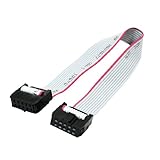 uxcell　メスソケット　コネクタケーブル　電気機器　グラウ　ブラック　C2G　10ピン