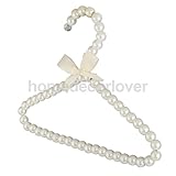 Generic ABS Pearl ld Kids Clothes Hanger Coat Skirt Trouser Holder Rack Bar