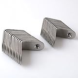 Alise j3205 – 25pステンレススチールコーナーブレースジョイント右角度ブラケットサポートファスナー30 mmx30 mm、25個シルバー