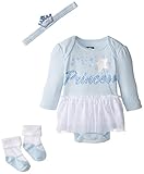 Baby Glamベビー女子プリンセス' 3 Piece Creeper Set カラー: ブルー