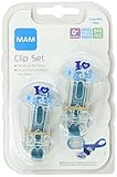 MAM I Love Daddy Double Pacifier Clip, Blue by MAM [並行輸入品]