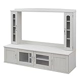 JKプラン Lyckaland　壁面収納テレビ台 リビングボード160cm幅　ホワイト　FLL-0022-WH