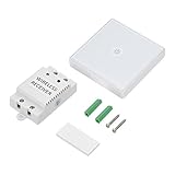 ウォールスイッチ リモートコントロール タッチパネルスイッチ RFID技術 家庭、オフィス、ショッピングモール、ホテルなどに対応(ホワイト受信機*1+リモコン*1)