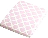 Kushies Baby Change Pad Fitted Sheet, Pink Lattice by Kushies