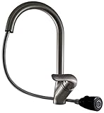Whitehaus 3-2169-C-B-CHBLAC Rainforest 9-Inch Single Hole/Single Lever Handle Faucet with Black Spra