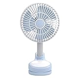 イマージ クリップ扇風機 ブルー ベビーカー クリップ 扇風機 おでかけ 携帯 電池式