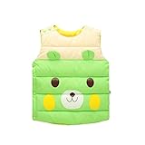 Cutelove　ベスト　チョッキ　ジャケット　袖無し　ベルベット　コットン　羽毛　綿　男の子　ボーイズ　女の子　ガールズ　ベビー　赤ちゃん　幼児　春　秋　冬　保温　防寒　クマ　可愛い　素敵　カジュア
