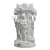 Veronese Design 高さ10.5インチ ダヌ・アイルランドの三重女神 Tuatha De Danann 樹脂像 ホワイト仕上げ