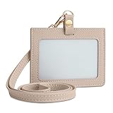 Dockii IDカードホルダー 横型 IDカードケース 社員証ケース レディース ネックストラップ カードケース 首掛け 両面用 ネームホ