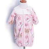 TopCotton 新生児服 ツーウェイオール ベビー服 3色選べる (50-70cm) (ピンク)