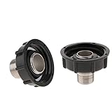 F Fityle ホースアダプタ　1000L IBCタンク 60mm 1インチ外側/6エクストラスレッド コネクタ 継手