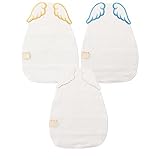 Simple Plan　天使の羽　エンジェル　翼　かわいい　汗取りパット　3枚セット　ベビー　赤ちゃん　無添加ガーせ生地 (2)