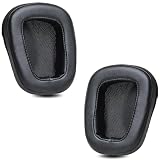 ZMHJY イヤーパッド イヤークッション for Logicool G35 G930 G933 G933S G935 G633 G633S G635 G533 G430 G431 G432 G433 G332 G230 G231 G233 ヘッドホン 交換用 パッド black