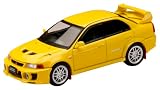ホビージャパン HJ64 1/64 三菱ランサー GSR エボリューション 5 (CP9A) 1998 マッドフラップ付き ダンデライオンイエロー 完成品