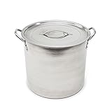 High Quality 06182 Kitchen Basics Stainless Steel Stock Pot with Stainless Lid, 16 quart, Silver