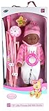 Lollipop Toys Little Princess African American Doll with Stroller, 16" L