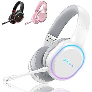 Heyking ヘッドホン ワイヤレス 有線 無線 両用 Pc Ps4 Switch対応 Bluetooth5 0ヘッドホン マイク付き 折りたたみ式 密閉型 軽量 オーバーイヤーヘッドホン ノイズキャンセリング Usb ノイズ 白 ゲーム 会議 音楽 実況 オンライン ハンズフリー 通話可能 オーディオ