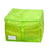 Aliciga ストレージスタイル 布団 整理袋 衣類 収納袋 収納 ケース 持ち運び 服 シースルー ウィンドウ 小物 エコフレンドリー 矩形 オックスフォード (グリーン)