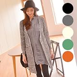 マタニティウェアサイドスリット入りカーディガン SOO7002 FREE(フリー) GRAY(グレー)