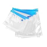 muicatte 10pcs真空ジッパーバッグfor Foodストレージセーバー
