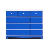 アルファタカバベビータンスシリーズパレット115cm幅4段ブルー