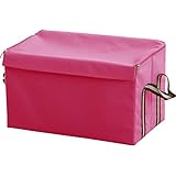 ottostyle.jp 折りたたみ収納ボックス 【便利なフタ付き】 幅43cmx奥行き26cmx高さ25.5cm (フタはファスナー＆マジックテープ仕様)