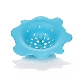 Wenkoni New/Durable/Practical Silicone Kitchen Sink Strainer Drain Filter (Blue) [並行輸入品]