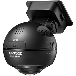 KENWOOD(ケンウッド) 360°撮影対応ドライブレコーダー DRV-CW560-K 駐車監視録画対応 無線LAN搭…