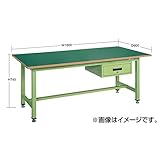 【ポイント15倍】 サカエ (SAKAE) 中量作業台ＫＴタイプ深型キャビネット付 KT-1875F1I (040422) 《作業台》 【大型】