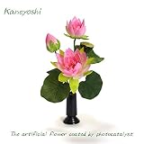 仏花 蓮の花 光触媒 KANEYOSHI 造花 お仏壇用 お盆 お彼岸 法事 葬式 ピンク