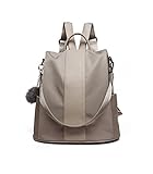 Spinas（スピナス）レディース ファーチャーム付き２WAY リュック ショルダー バッグ 背面 メイン収納で 盗難 防犯 防水 大容量 マザーズバッグ 通勤 通学 旅行 A4サイズ iPad 対応