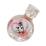 ペット仏具 仏花 ハーバリウム ボトル ありがとう (ピンク, ハーバリウムのみ) ろうそく8本入り Cセット