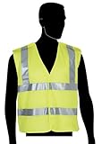 Liberty HiVizGard Polyester All Mesh Fabric 5-Point Break-Away Class 2 Safety Vest with 2 Wide Silve