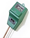 BaiFM Soil PH Value, Soil Moisture Meter and Sunlight Intensity Tester for Farming, Gardening, Indoo