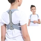 RONGUI 子供 姿勢サポーター 猫背 身長100-165㎝対応 姿勢ベルト 巻き肩 スマホ首 サポーター 猫背ベルト (L (140-165㎝))