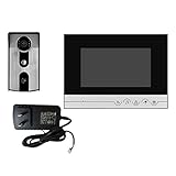 Lovoski 7インチ　TFT　液晶　カメラ　ビデオ　ドアベル　インターホン　モニター　双方向通話　ナイトビジョン　セキュリティ　防雨カバー　無放射線