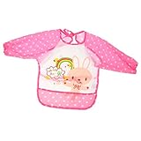 B Baosity 子供 芸術 スモック 防水 アーティスト ペイント エプロン 長袖 食事用スタイ エプロン