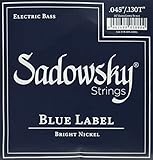 ブルーラベルベース弦 ニッケル弦 35"スーパーロングスケール 5弦 045-130 SBN45EX Blue