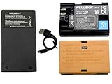 WELLSKY LP-E6NH LP-E6N LP-E6 互換バッテリー 端子保護カバー付き 2個 + [ 超軽量 ] USB Type C 互換充電器 バッテリーチャージャー LC-E6 LC-E6E 1個 [ 純正品と同じよう使用可能 残量表示可能 ] 一眼レフ キヤノン イオス