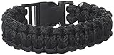ウェリントンCordage npcb550bklサバイバルブレスレット、ブラック、大
