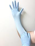 Infi-Touch Multi Purpose Heavy Duty Blue Nitrile Gloves 9.5 Length Powder Free (100 Gloves Count Bag