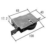 三協アルミ部品 玄関引戸 戸車・把手：戸車(下かまち)[WD0104]