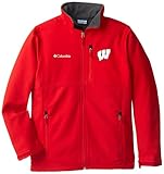 NCAA Wisconsin Badgers Collegiate Ascender Softshellジャケット M レッド